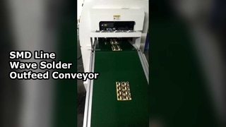 Mesin Perakitan Jalur Celup Konveyor Sabuk PCB Konveyor Pengumpanan Gelombang Solder