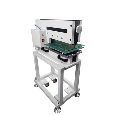 220V 60HZ otomatis PCB V Groove Mesin Pemotongan 330mm Panjang Pemotongan