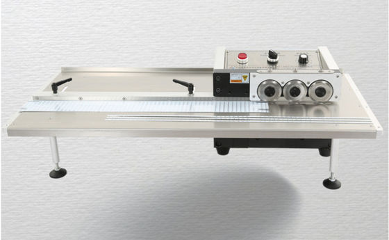 Pneumatic 240V PCB Cutting Machine, PCB V Grooving Machine Untuk Aluminium SMD RF4 Board