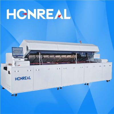 380V 50hz SMT reflow oven mesin dengan 3890mm Panas terowongan