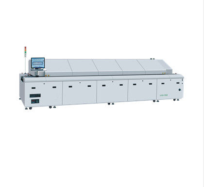 LED Nitrogen SMT Reflow Soldering Machine Rail Support Full Forced Air Convection