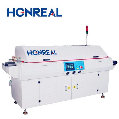 Mesin Reflow SMT 6 Zona dengan Kontrol PLC Layar Sentuh