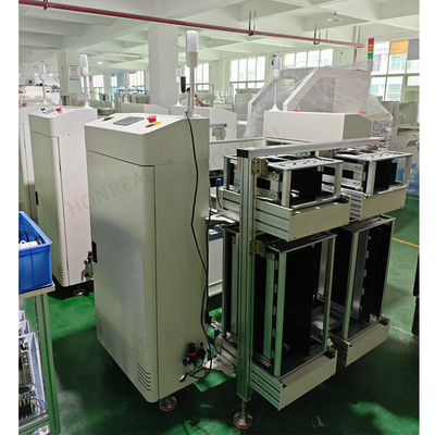 PLC Control SMT Otomatis PCB Unloader Dual Rail Setelah Mesin Uji AOI