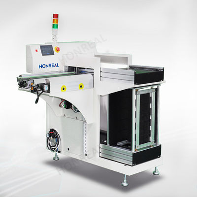 Otomatis L Bentuk 90 derajat Majalah PCB SMT Unloader Untuk SMT Assembly Line