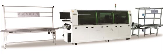 380V 60Hz SMT Mini Otomatis Dual Wave PCB Through-hole Precision Wave Soldering Machine Bebas Timah Dengan Kontrol Layar Sentuh PLC